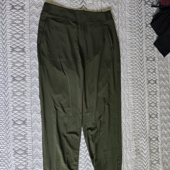 Athleta Brooklyn Mid Rise Ankle Pant Forest 8T EUC - Picture 2 of 7